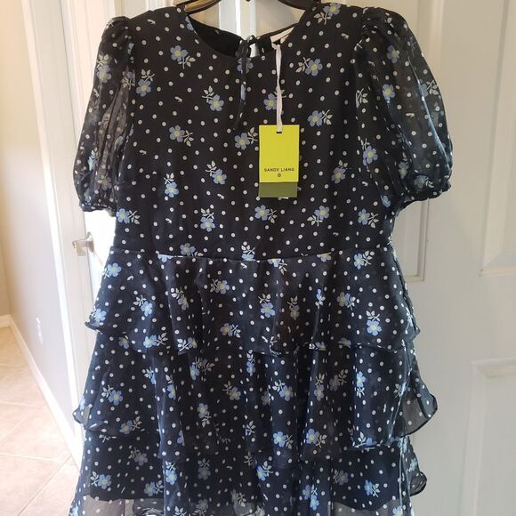 Sandy Liang  x Target Floral Print Short Sleeve Tiered Dress NWT - Picture 2 of 7